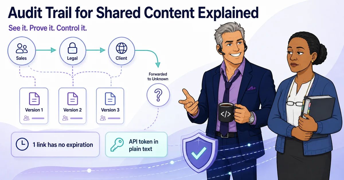 Audit Trail for Shared Content Explained