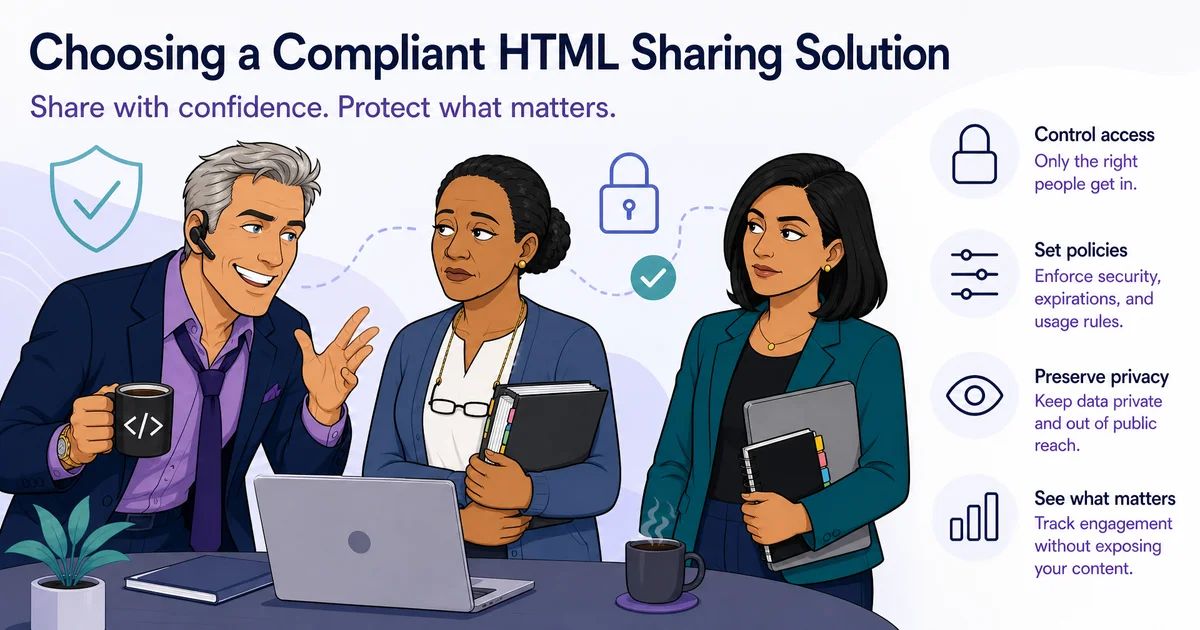 Choosing a Compliant HTML Sharing Solution