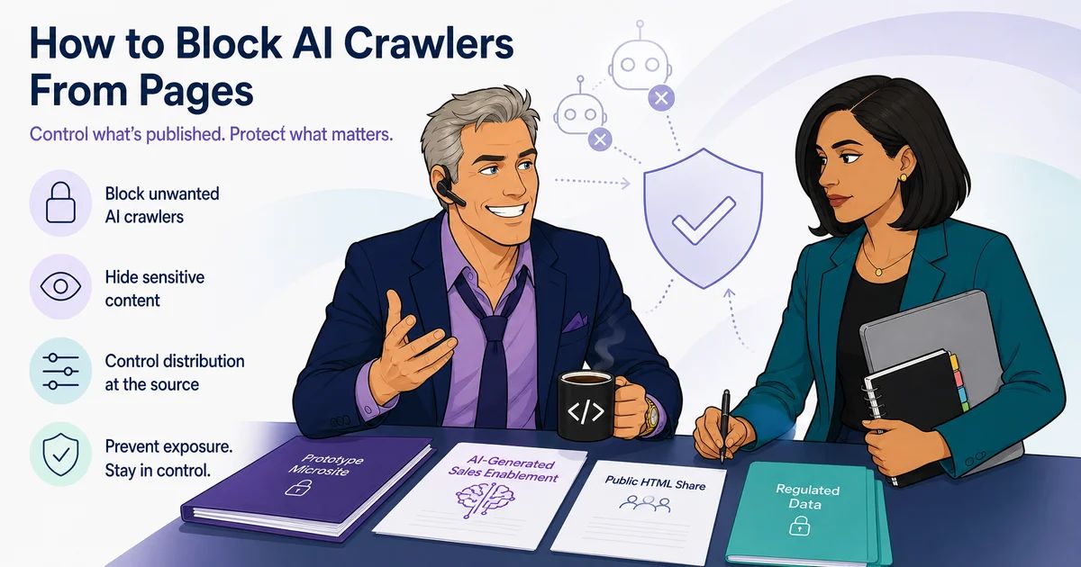 How to Block AI Crawlers From Pages