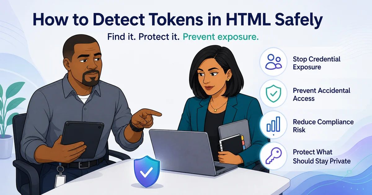 How to Detect Tokens in HTML Safely