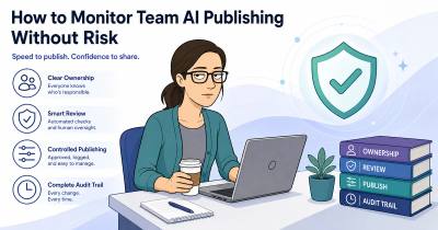 How to Monitor Team AI Publishing Without Risk