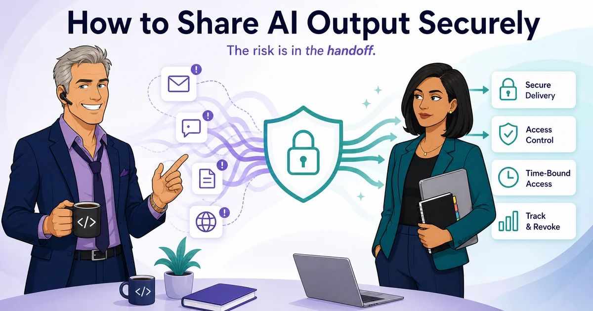 How to Share AI Output Securely