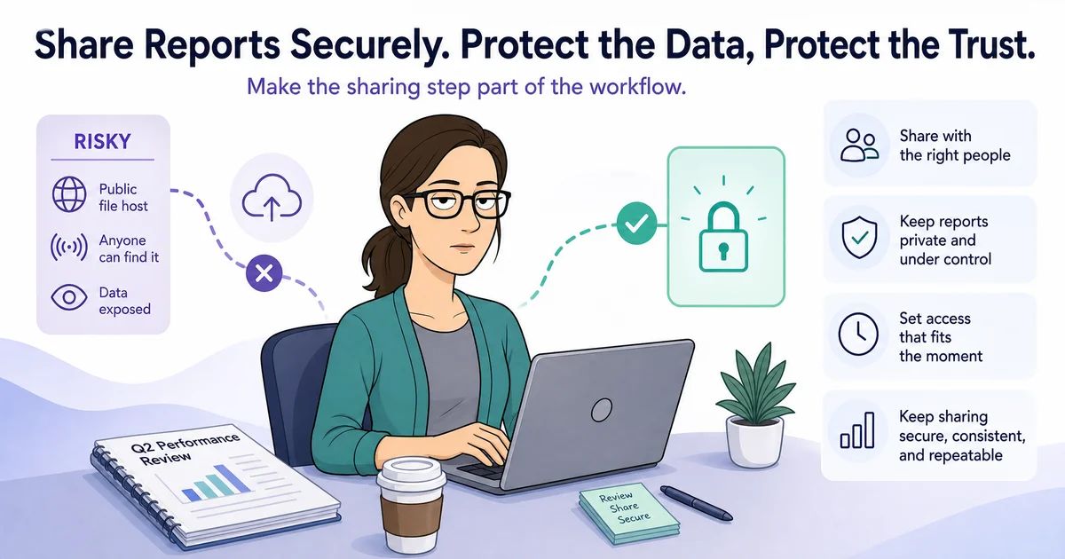 How to Share Generated Reports Securely at Work
