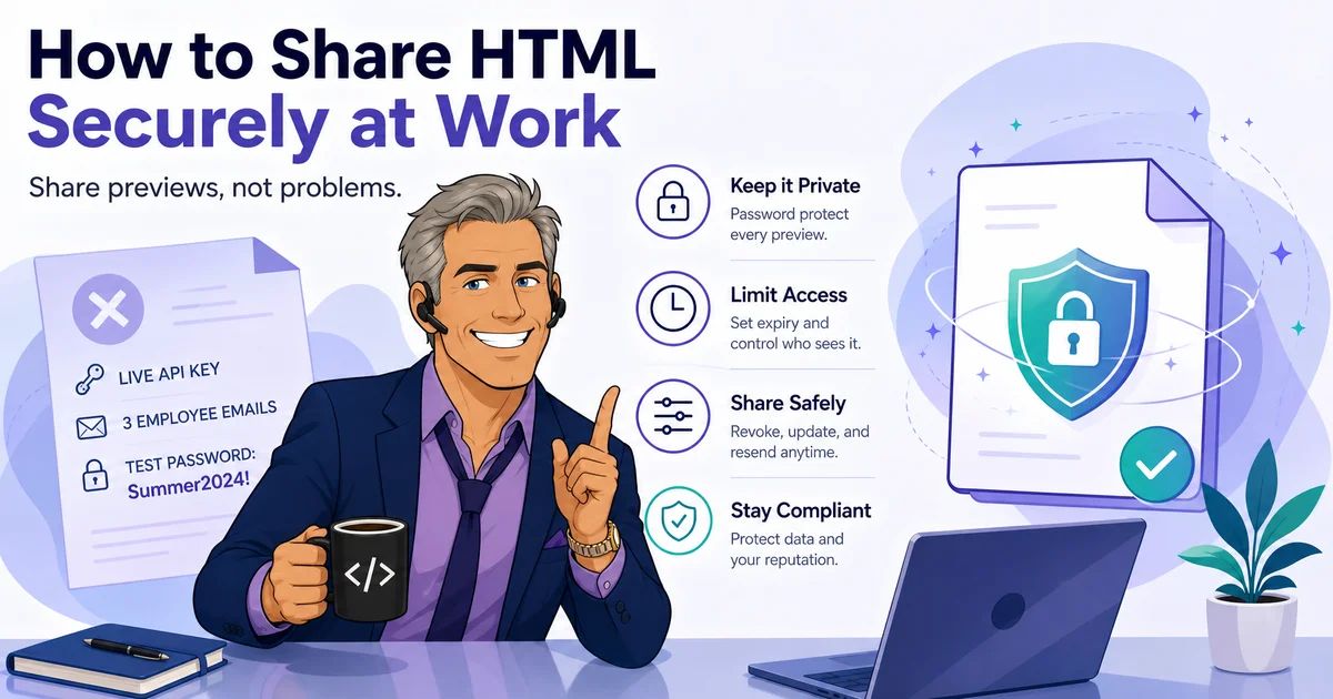 How to Share HTML Securely at Work