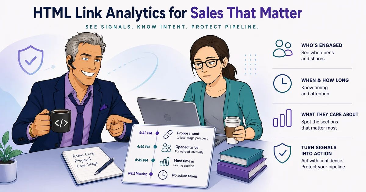 HTML Link Analytics for Sales That Matter