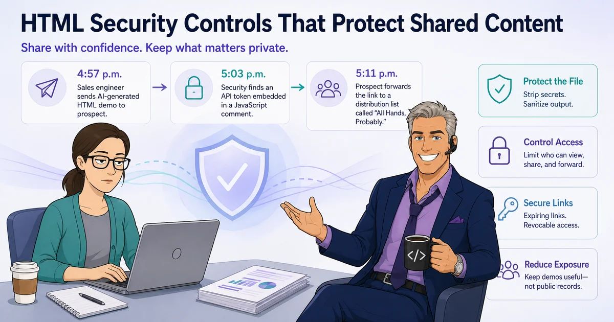 HTML Security Controls That Protect Shared Content