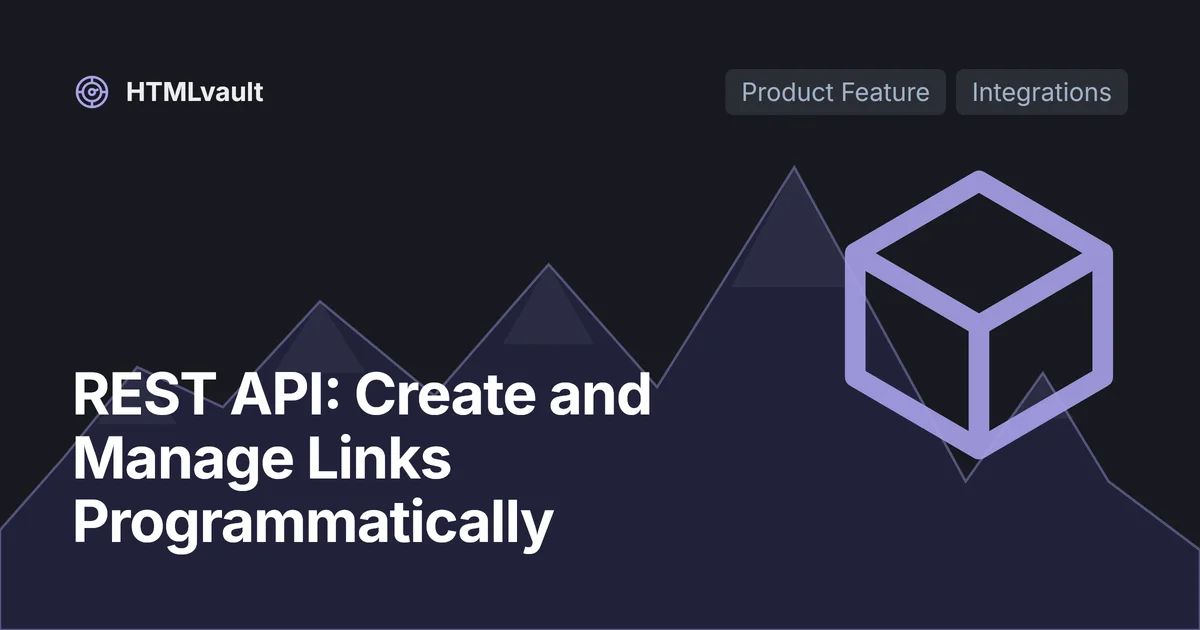 REST API: Create and Manage Links Programmatically