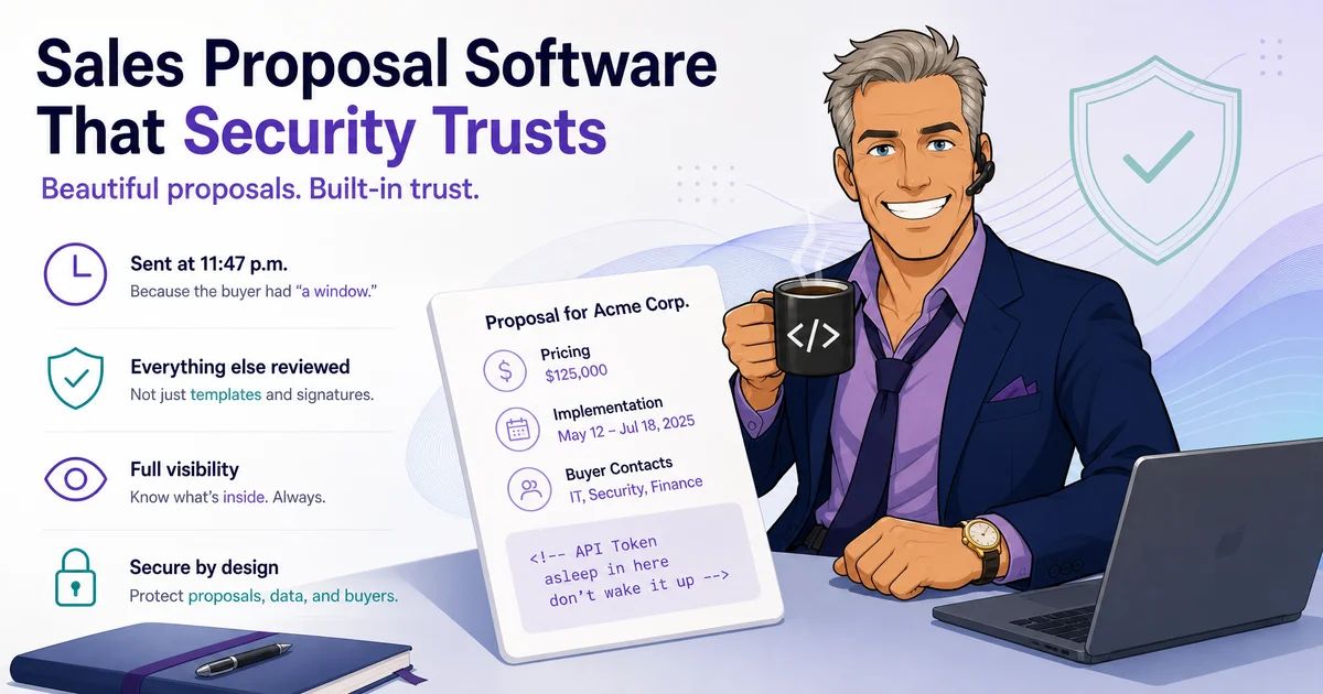 Sales Proposal Software That Security Trusts