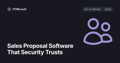 Sales Proposal Software That Security Trusts