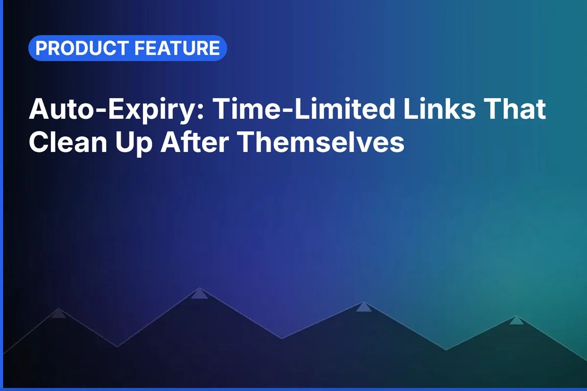 Auto-Expiry: Time-Limited Links That Clean Up After Themselves