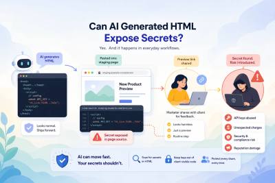 Can AI Generated HTML Expose Secrets?