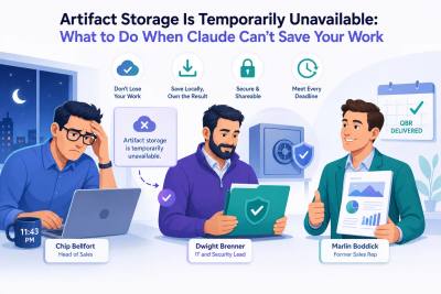 "Artifact Storage Is Temporarily Unavailable": What to Do When Claude Can't Save Your Work