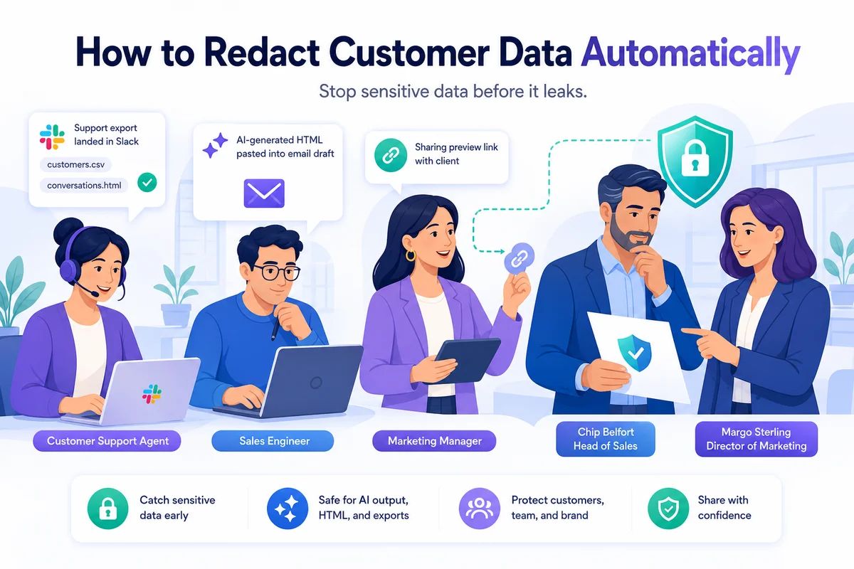 How to Redact Customer Data Automatically