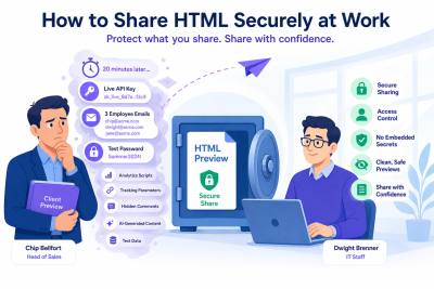 How to Share HTML Securely at Work