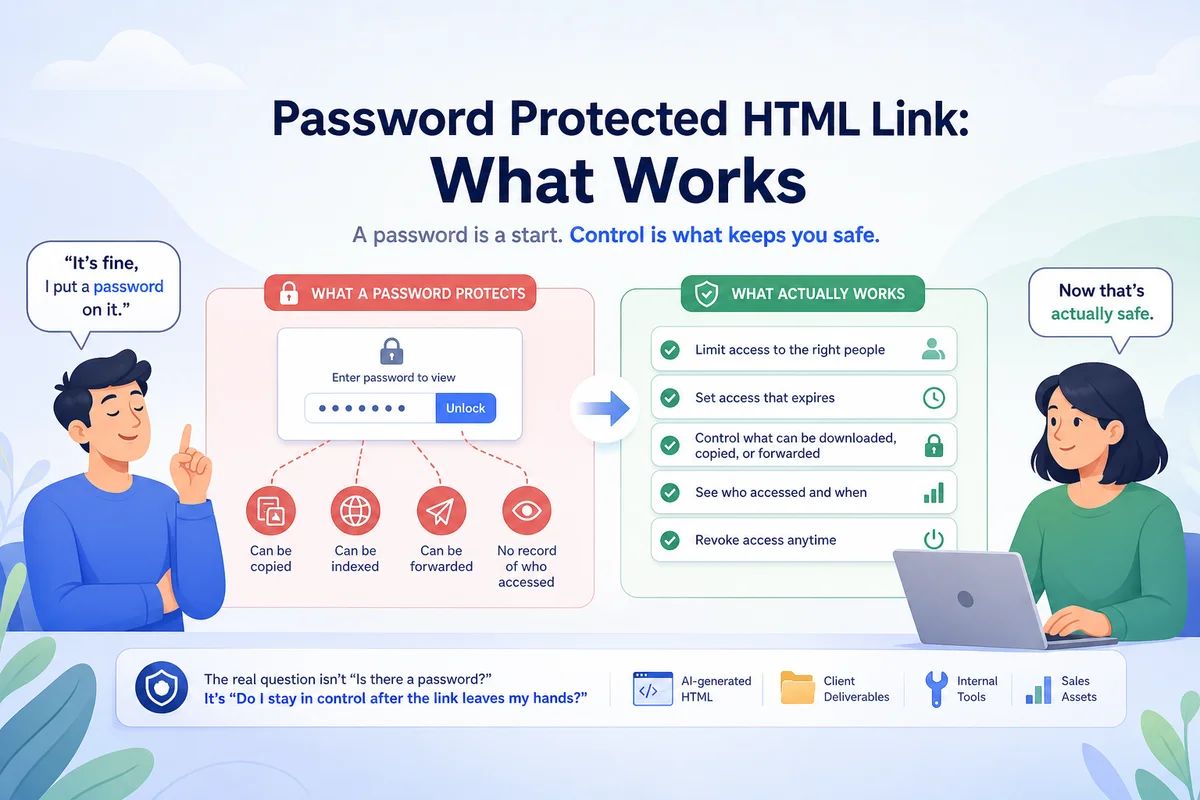 Password Protected HTML Link: What Works