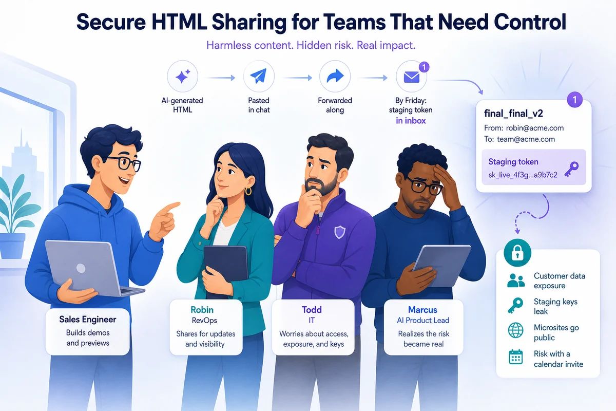 Secure HTML Sharing for Teams That Need Control